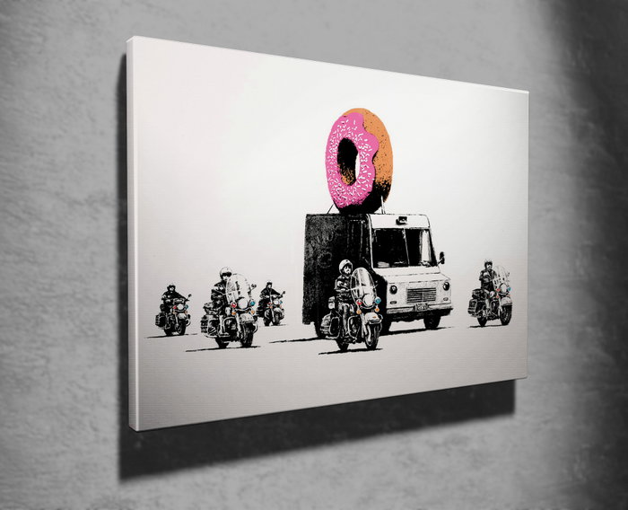 Wallity Lienzo Decorativo Banksy WY58 50 x 70 cm